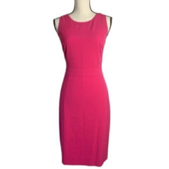 NWT J. Crew Fuchsia Sleeveless Bodycon Sheath Office Dress - Picture 13 of 13